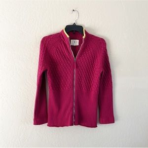 Title Nine Zipup‎ Wool Blend Knit Sweater Jacket